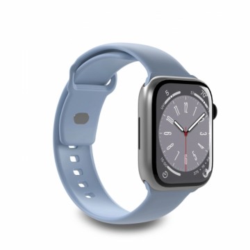 Puro Icon Silicone Strap for Apple Watch 42 | 44 | 45 | 49 mm - Light Blue (2 pcs.)