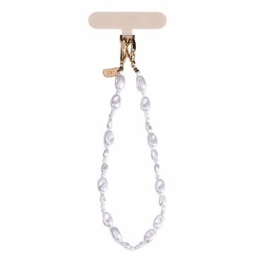 UNIQ Coehl Perla Handstrap uniwersalny    sznurek do telefonu na rękę biały|white pearl