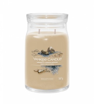 Yankee Candle Amber & Sandalwood signature candle 567 g