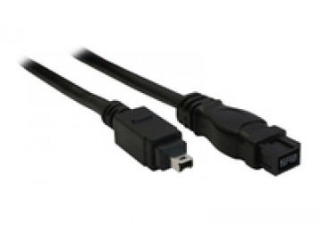 InLine Firewire 9-pin - Firewire 4-pin  1.8m  Black (34902)