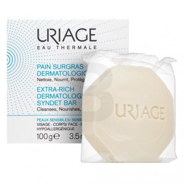 Uriage Eau Thermale Solid Facial Soap Ultra-Rich Dermatological Syndet Bar 100 g