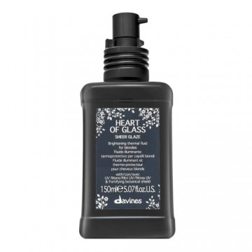 Davines Heart Of Glass Sheer Glaze Brightening Thermal Fluid несмываемый уход для окрашенных, химически обработанных и осветленных волос 150 мл