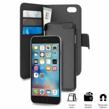 Puro Wallet Detachable iPhone 7 2w1 czarne|black 8|SE 2020 | SE 2022 IPC747BOOKC3BLK