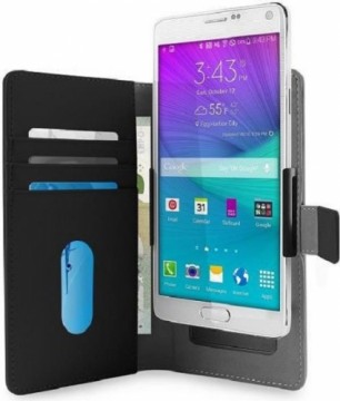 PURO Smart Wallet XXL etui uniwersalne czarne|black 6" z uchwytem foto oraz kieszeniami na karty i pieniądze UNIWALLET3BLKXXL