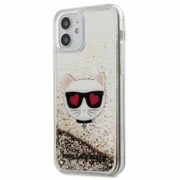 Karl Lagerfeld KLHCP12SLCGLGO iPhone 12 mini 5,4" złoty|gold hardcase Liquid Glitter Choupette