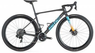 Gravel velosipēds BMC Kaius 01 Two Force AXS melns/zils (2024.g.) (gab.)