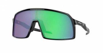 Sporta saulesbrilles Oakley Sutro melnas ar Prizm Road Jade violetām/zaļām lēcām (gab.)