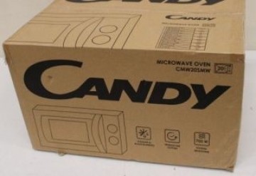 Candy   SALE OUT.  Microwave Oven CMW20SMW Free standing White DAMAGED PACKAGING,PAINT CRACK 700 W