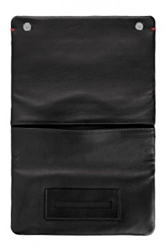 Zippo Nappa Tri-Fold Tobacco Pouch Black