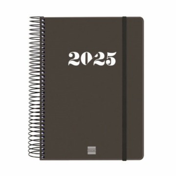 Diary Finocam Black A5 15,5 x 21,2 cm 2025