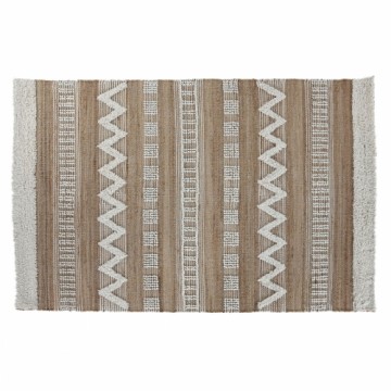 Ковер Home ESPRIT Белый Коричневый Boho 160 x 230 x 1 cm