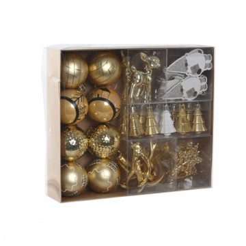 Eglītes rotājumi Home ESPRIT Bronza Polietilēns 28 x 6 x 24 cm (55 Daudzums)