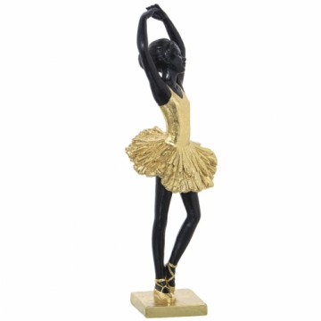 Decorative Figure Alexandra House Living Black Golden Acrylic Plastic Melamin Ballerina 10 x 9 x 30 cm