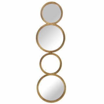 Wall mirror Alexandra House Living Golden Metal Circles 2 x 81 x 24 cm