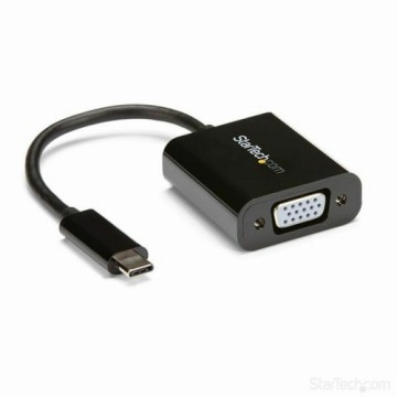 USB C uz VGA Adapteris Startech CDP2VGA Melns