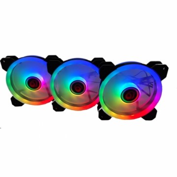 Kārbas ventilators Talius IRIS SPECTRUM ARGB/CRONOS Ø 12 cm (3 gb.)