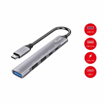 USB Hub Equip LIFE 2 Silver