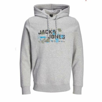 Толстовка с капюшоном мужская Jack & Jones SWEAT HOOD SN 12261670 Серый