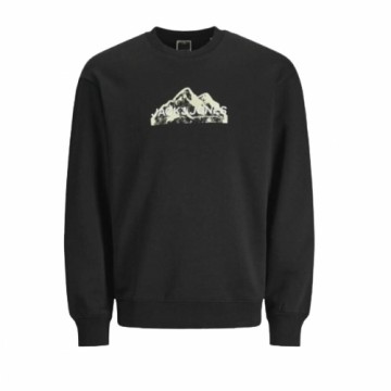 Толстовка без капюшона мужская Jack & Jones SWEAT CREW NECK 12262094 Чёрный