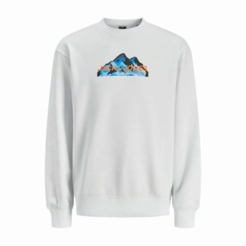 Толстовка без капюшона мужская Jack & Jones SWEAT CREW NECK 12262094 Белый