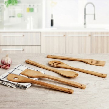 Тарелка Quid Renova Bamboo Коричневый Деревянный Ø 30 cm (12 штук)