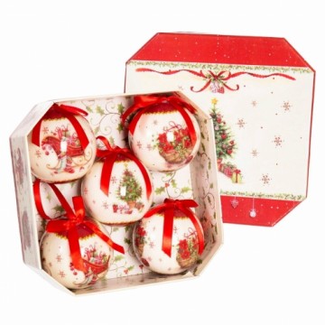 Christmas Baubles Multicolour Paper Polyfoam 7,5 x 7,5 x 7,5 cm (5 Units)