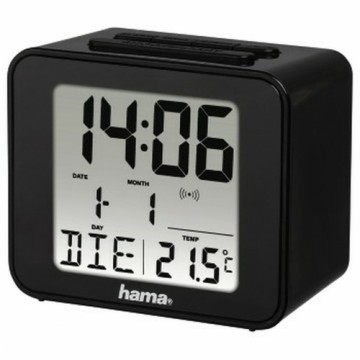 Alarm Clock Hama Cube Black