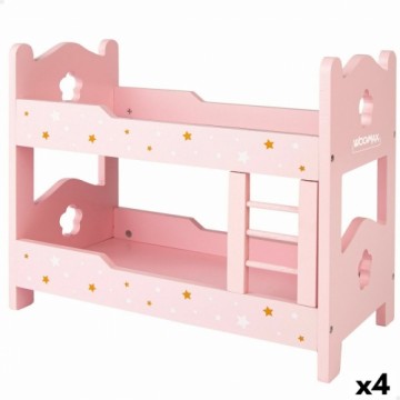 Bunk bed Woomax Pink 4 Units 31 x 26 x 16 cm