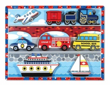 Melissa And Doug Melissa&Doug Puzzles Vehicles  Art.13725  Деревянный пазл для малышей Транспорт