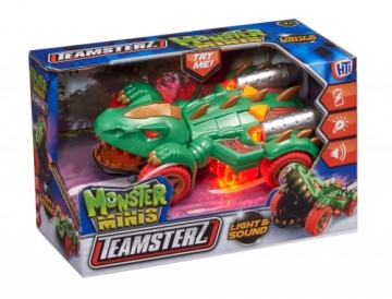 TEAMSTERZ Mighty Machine dinozaura automašīna ar gaismas un skaņas efektiem, 12,5 cm