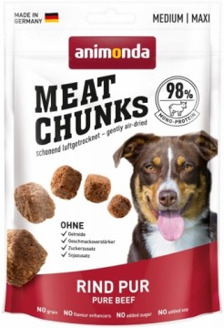 ANIMONDA Meat Chunks Beef - dog treat - 60g