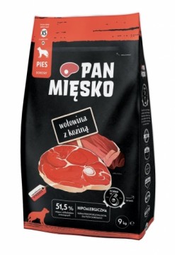 PAN MIĘSKO Beef with goat XS - dry dog food - 9kg