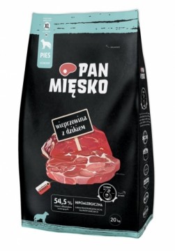 PAN MIĘSKO Pork with wild boar XL - dry dog food - 20kg