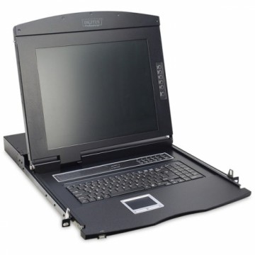 Digitus 19" KVM Konsole 17"TFT 16p Cat5, KVM-Switch