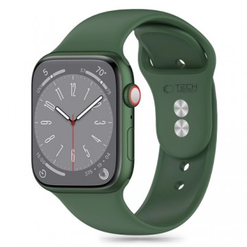 Tech-Protect Silicone Strap for Apple Watch 4 | 5 | 6 | 7 | 8 | 9 | SE | Ultra 1 | 2 (42 | 44 | 45 | 49 mm) - Green