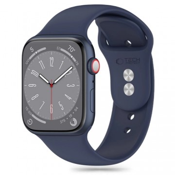 Tech-Protect Silicone Strap for Apple Watch 4 | 5 | 6 | 7 | 8 | 9 | SE | Ultra 1 | 2 (42 | 44 | 45 | 49 mm) - Blue