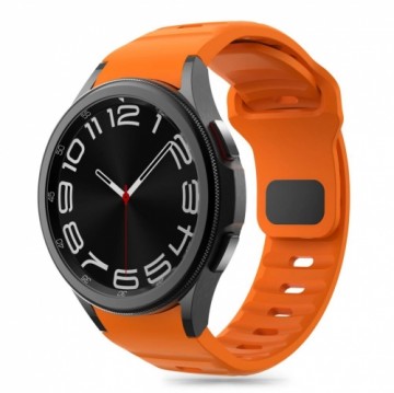 Tech-Protect Silicone Line Strap for Samsung Galaxy Watch 4 | 5 | 5 Pro | 6 | 7 | FE - Orange