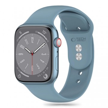 Tech-Protect Silicone Strap for Apple Watch 4 | 5 | 6 | 7 | 8 | 9 | SE | Ultra 1 | 2 (42 | 44 | 45 | 49 mm) - Blue