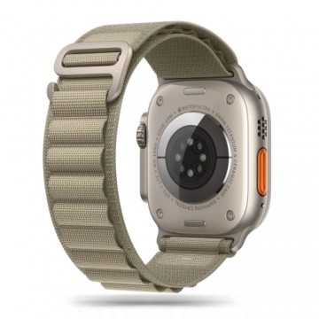 Tech-Protect Nylon Pro Strap for Apple Watch 4 | 5 | 6 | 7 | 8 | 9 | SE | Ultra 1 | 2 (42|44|45|49 mm) - Titanium Olive