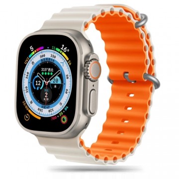 Tech-Protect IconBand Pro strap for Apple Watch 4 | 5 | 6 | 7 | 8 | 9 | SE | Ultra 1 | 2 (42|44|45|49 mm) - beige-orange