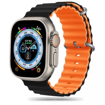 Tech-Protect IconBand Pro Strap for Apple Watch 4 | 5 | 6 | 7 | 8 | 9 | SE | Ultra 1 | 2 (42|44|45|49 mm) - Orange|Black