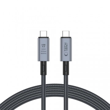 Tech-Protect UltraBoost Max USB-C 4.0 | USB-C 4.0 PD 240W 8K 40Gbps 2m cable - gray