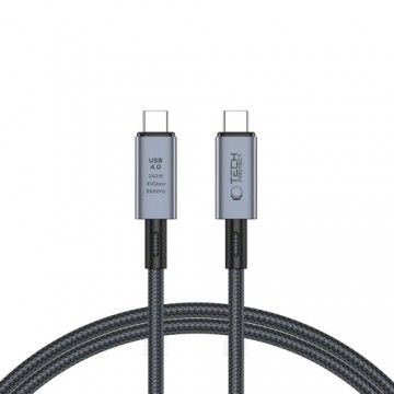 Tech-Protect UltraBoost Max USB-C 4.0 | USB-C 4.0 PD cable 240W 8K 40Gbps 1m - gray