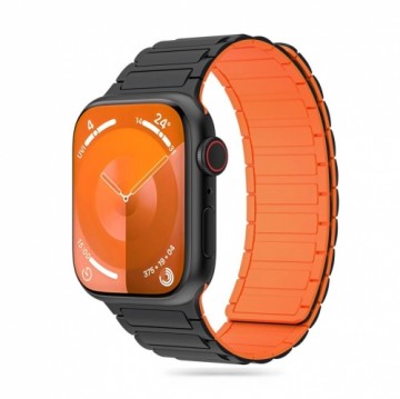 Tech-Protect IconBand Magnetic Strap for Apple Watch 4 | 5 | 6 | 7 | 8 | 9 | SE | Ultra 1 | 2 (42|44|45|49 mm) - Black & Orange