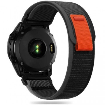 Tech-Protect Nylon Strap for Garmin Fenix ââ5|6|6 Pro|7 - Black|Orange