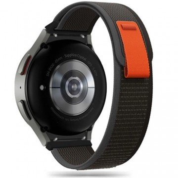 Tech-Protect Nylon Strap for Samsung Galaxy Watch 4|5|5 Pro|6|7|FE - Black & Orange