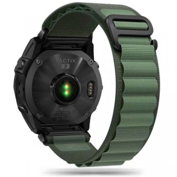 Tech-Protect Nylon Pro Strap for Garmin Fenix ââ3 | 5X | 3HR | 5X Plus | 6X | 6X Pro | 7X - Dark Green