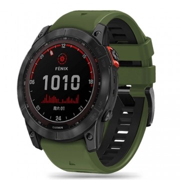 Tech-Protect IconBand Pro Strap for Garmin Fenix ââ3 | 5X | 3HR | 5X Plus | 6X | 6X Pro | 7X - Dark Green|Black