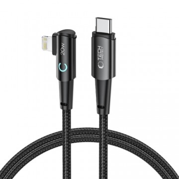 Tech-Protect UltraBoost L Lightning (angled) | USB-C (straight) PD 20W 3A 1m cable - gray