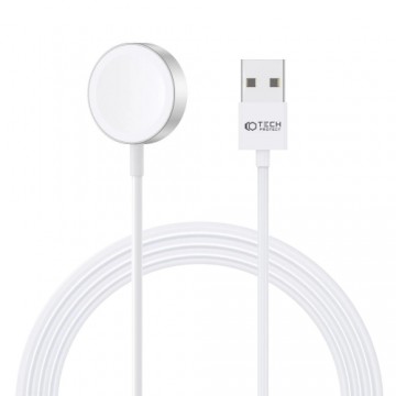 Tech-Protect UltraBoost magnetic inductive charger with USB-A connector for Apple Watch 1.2m - white